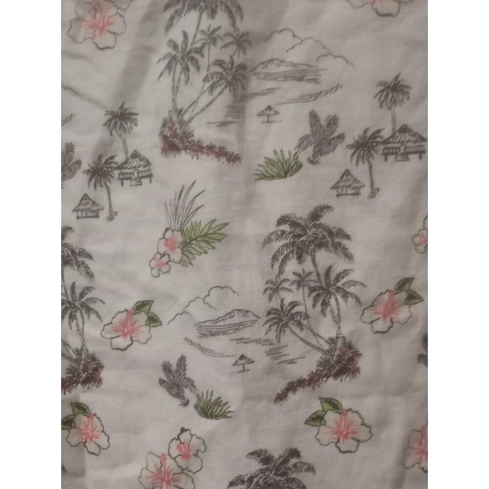 Tommy Bahama Mens Medium M Linen Cotton Short Sleeve Button Up Hawaiian Shirt - Picture 8 of 13